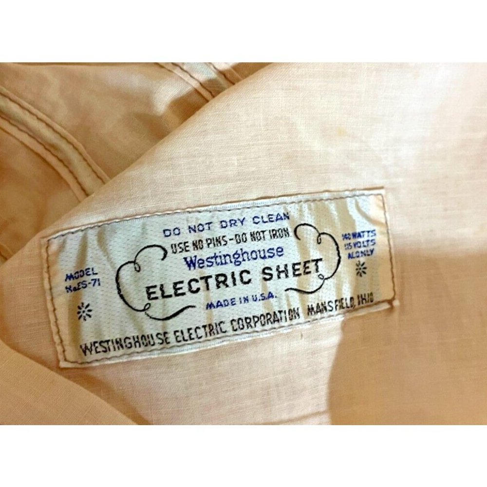 Antique * Westinghouse Electric Sheet Model ES-71 * Vintage